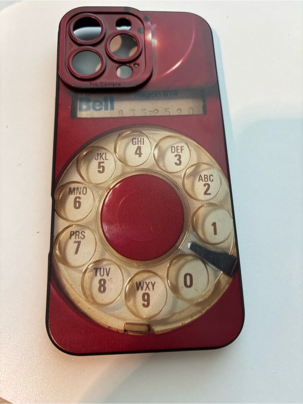 Retro Rotary Phone iPhone Case - Red